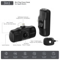 Wozinsky WF16-YLS 5000mAh 15W Lightning Mini Power Bank with Built-in USB-C Cable and Apple Watch Ch