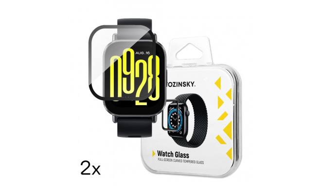 Wozinsky Full Glue Tempered Glass for Xiaomi Redmi Watch 4 (2 pcs.)