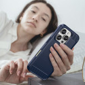 Carbon Case for iPhone 16 Pro Max Silicone Case - Blue