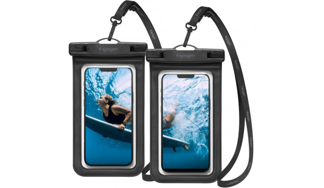 Spigen Spigen Aqua Shield A601 case waterproof IPX8 - black 2 pcs.