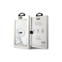Karl Lagerfeld Liquid Glitter Karl Head MagSafe case for iPhone 15 / 14 / 13 - transparent