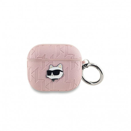 Karl Lagerfeld Monogram Choupette Head case for AirPods 3 - pink
