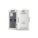 DKNY IML Mono & Stripe MagSafe Case for iPhone 15/14/13 - Black