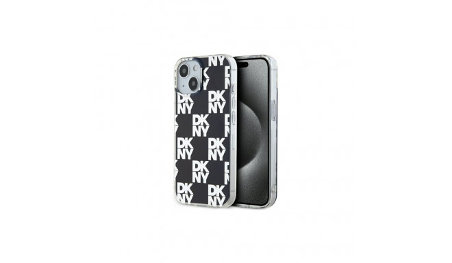 DKNY IML Checkered Mono Pattern case for iPhone 15 / 14 / 13 - black
