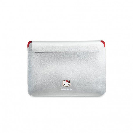 Hello Kitty PU Metal Logo case for a 14" laptop - silver