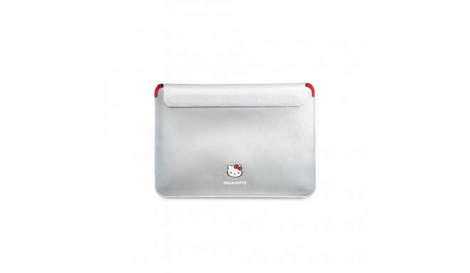 Hello Kitty PU Metal Logo case for a 14" laptop - silver
