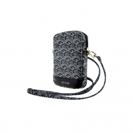 Guess Zip GCube Bottom Stripe phone bag - black