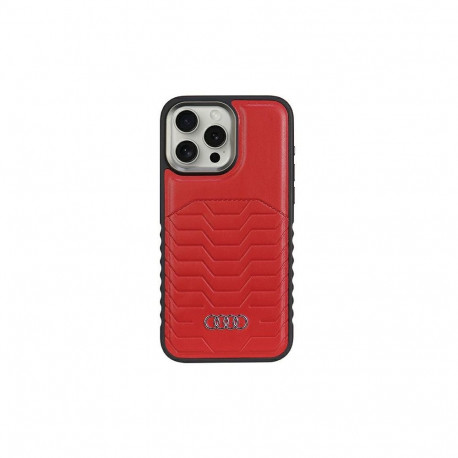 Audi Synthetic Leather case with MagSafe for iPhone 14 Pro - red