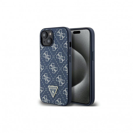 Guess kaitseümbris 4G Triangle Metal Logo Apple iPhone 15 Plus/14 Plus, sinine
