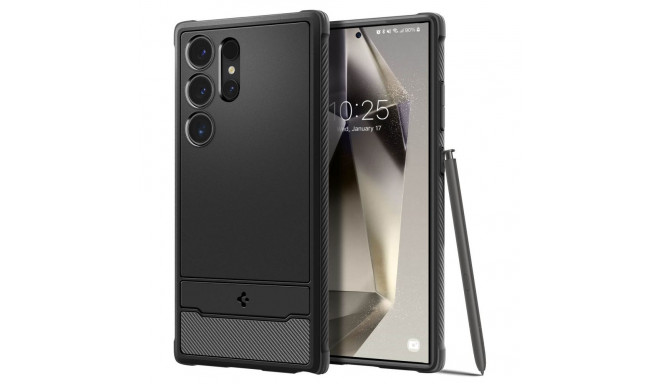 Spigen Rugged Armor Case for Samsung Galaxy S24 Ultra - Matte Black