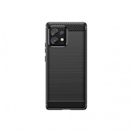 Carbon Case silicone case for Motorola Edge 40 Pro - black