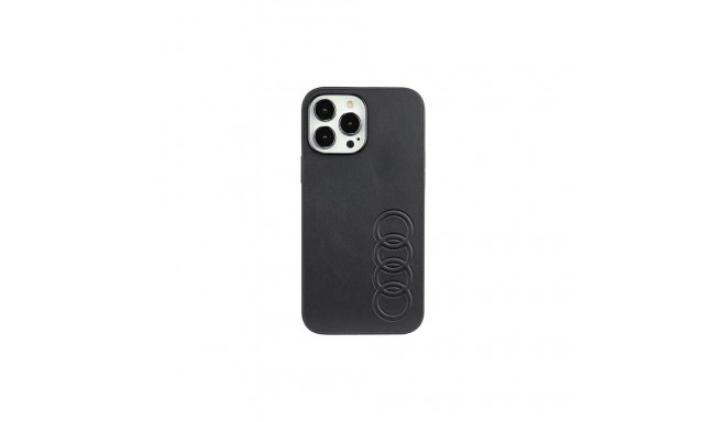 Audi Synthetic Leather iPhone 13 Pro Max 6.7" black/black hardcase AU-TPUPPCIP13PM-TT/D1-BK