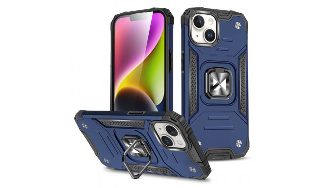 Wozinsky Ring Armor iPhone 15 Plus iPhone 15 Plus Ring Armor Case - Blue