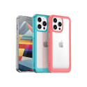 Reinforced case with flexible frame for iPhone 15 Pro Outer Space - blue