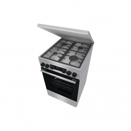 Gorenje GKS5C71XF Freestanding cooker with oven Silver