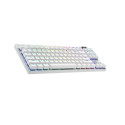 Logitech G PRO X TKL klaviatuur mängimine RF juhtmevaba + Bluetooth QWERTY US International valge