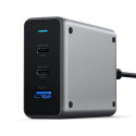 Satechi USB-C PD GaN laadija 100W, 2x USB-C, 1x US