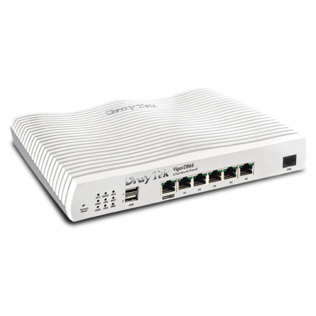 DrayTek Vigor 2866: Gfast Modem-Firewall wired router Gigabit Ethernet Grey