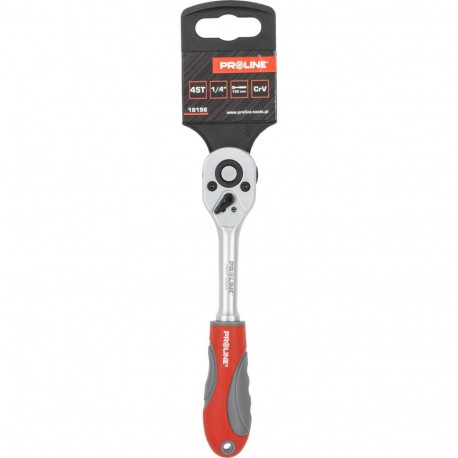 Grzechotka 1/4" 24 z. l=145, kahekomponentne käepide proline