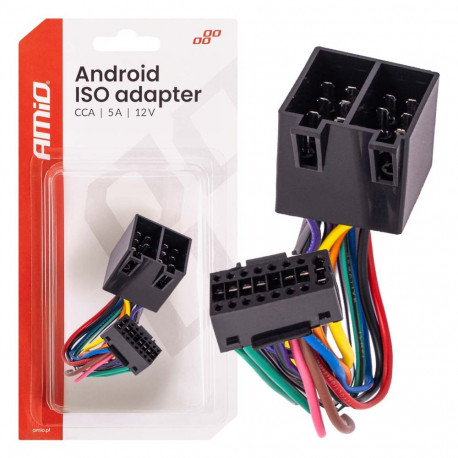 Adapter raadioga android iso cca 5a 12v amio-04442