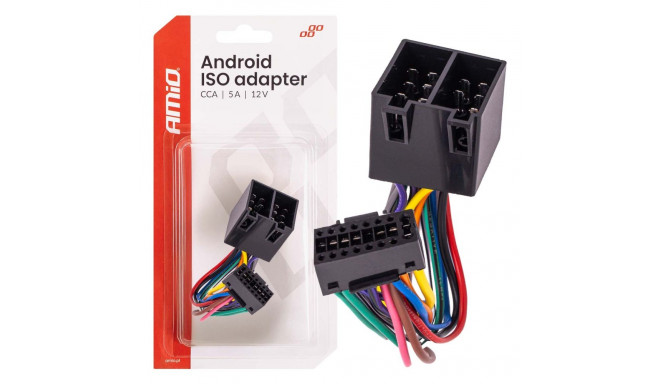 Adapter raadioga android iso cca 5a 12v amio-04442