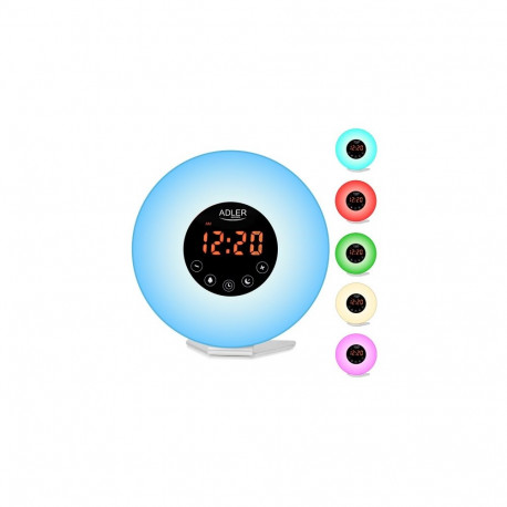 AD 1916 Budzik świetlny | symulacja wschodu słońca | dźwięki natury | radio fm | podświetlenie nastr