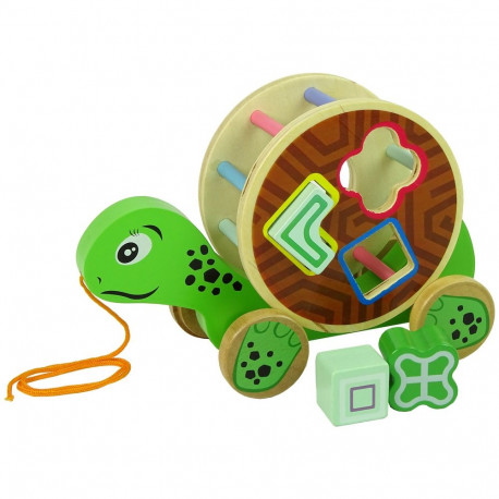 lisek tõmmatav ratastel sorteerija puidust klotsid