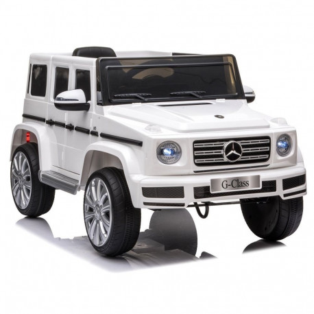 Mercedes G500 valge akutoitega auto