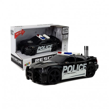 politseiauto natiivvedrustusega, tulede ja helidega 1:20