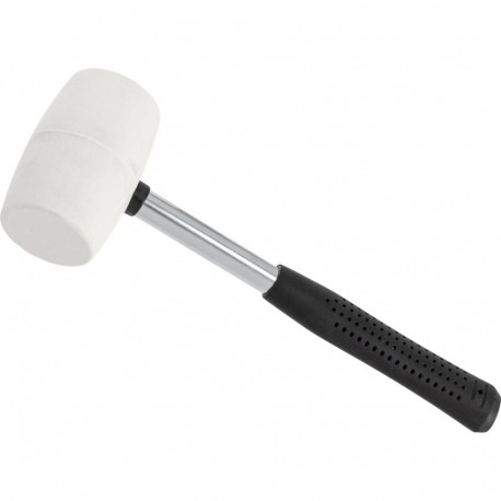 plekksepa kummivasar 450g fi=55mm, valge, metall-kummist käepide