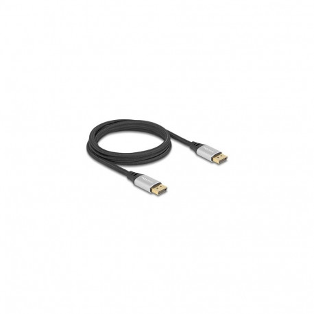 DeLOCK DisplayPort Cable 16K 60 Hz 2 m silver metal