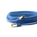 Goobay RJ45 Patch Cord CAT 6A S/FTP (PiMF), 500 MHz, with CAT 7 Raw Cable, blue, 2m