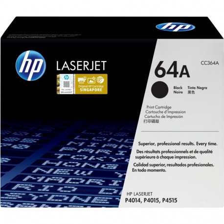 "HP 64A original LaserJet Toner cartridge CC364A black standard capacity 10.000 pages 1-pack Smart P