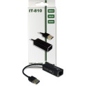"Adapter USB3.0 > RJ45 Gigabit Lan 1000 MBit/s Inter-Tech Black"