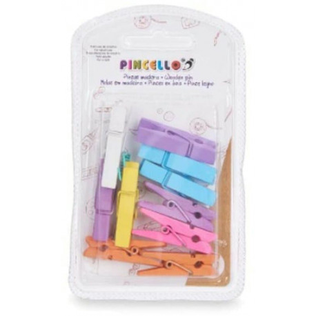 Pincello mounting clips Wood Multicolour M