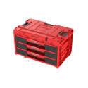 QBRICK ONE tööriistakast 3 sahtliga 2.0 punane QBRICK ONE tööriistakast 3 sahtliga 2.0 punane