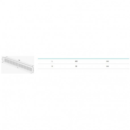 METAL DOOR GRILLES MVMA 400X60 AN