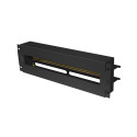 19" 3U VOLTAGE DISTRIBUTION PANEL WITH DIN RAIL TS-35 BLACK LANBERG