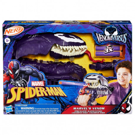 SPIDER-MAN mängukomplekt Venom mängurelv Nerf laengutega