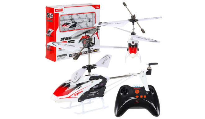 SYMA S5 RC helikopter 3CH valge