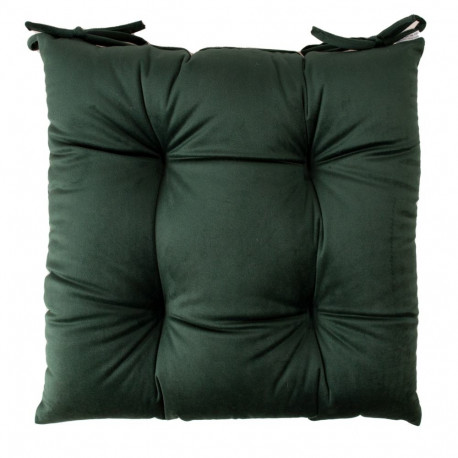 Chair cushion VELVET 40x40cm, dark green