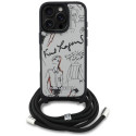 KARL LAGERFELD case for IPHONE 16 PRO MAX KLHCP16XPGGRMPCG compatible with MagSafe (CRSSBY Grained P
