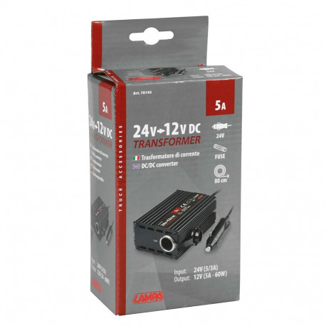 Transformaator 24V-12V, 5A, 60W