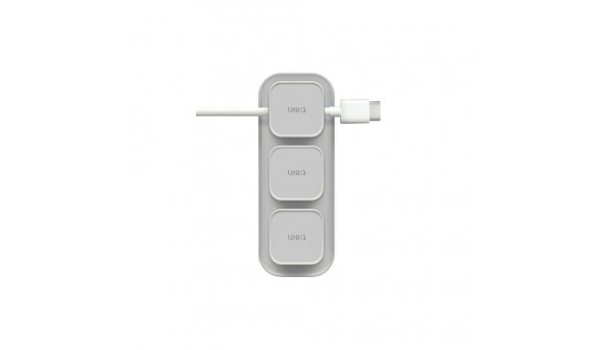 Uniq Pod Mag magnetic cable organizer + base gray/chalk gray