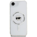 Karl Lagerfeld IML Metal Karl Head MagSafe Case for iPhone 16e White Karl Lagerfeld IML Metal Karl Head MagSafe Case for iPhone 16e White