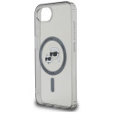 Karl Lagerfeld IML Metal Karl & Choupette Heads MagSafe iPhone 16e Case - Black