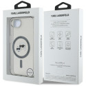 Karl Lagerfeld IML Metal Karl & Choupette Heads MagSafe iPhone 16e Case - Black