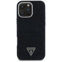 Guess Denim Triangle Logo MagSafe case for iPhone 16 Pro - black