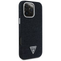 Guess Denim Triangle Logo MagSafe case for iPhone 16 Pro - black