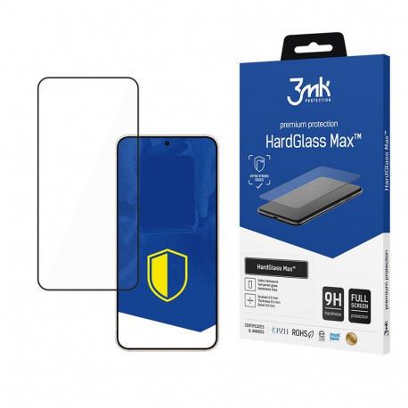 3mk HardGlass Max Black Tempered Glass for Samsung Galaxy S25 Edge
